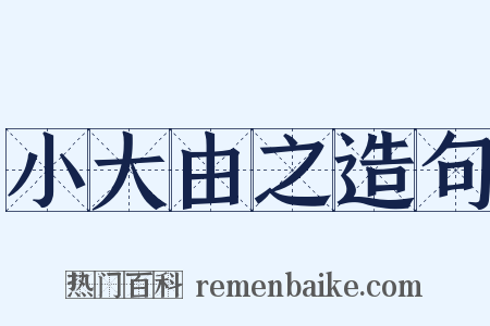 小大由之造句是什么意思的图片